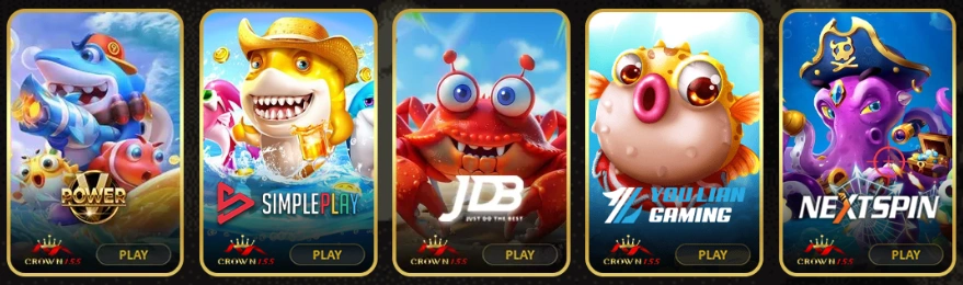 Fishing games and table games at Crown155