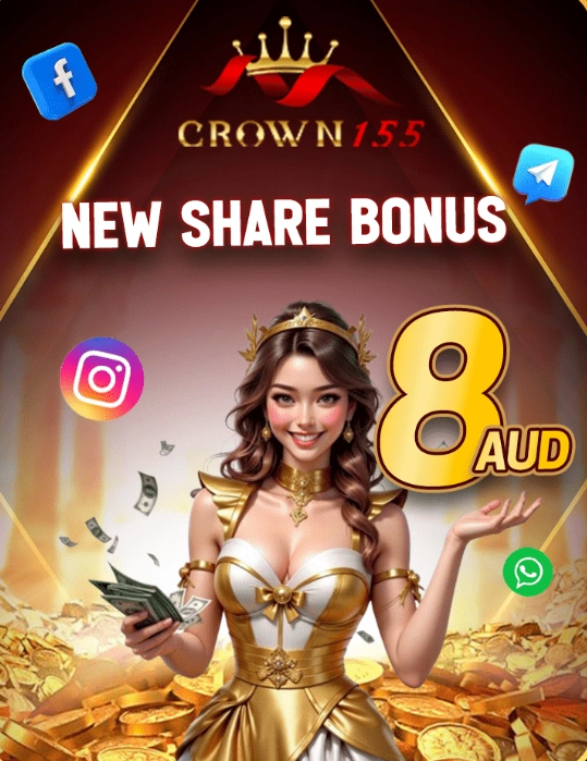 Crown155 new share bonus promotion